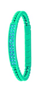 So Funny_1605077 Bracciale in silicone con cristalli